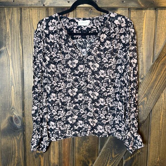 Velvet By Graham Spencer Blouse Miley Floral Top - Picture 1 of 6